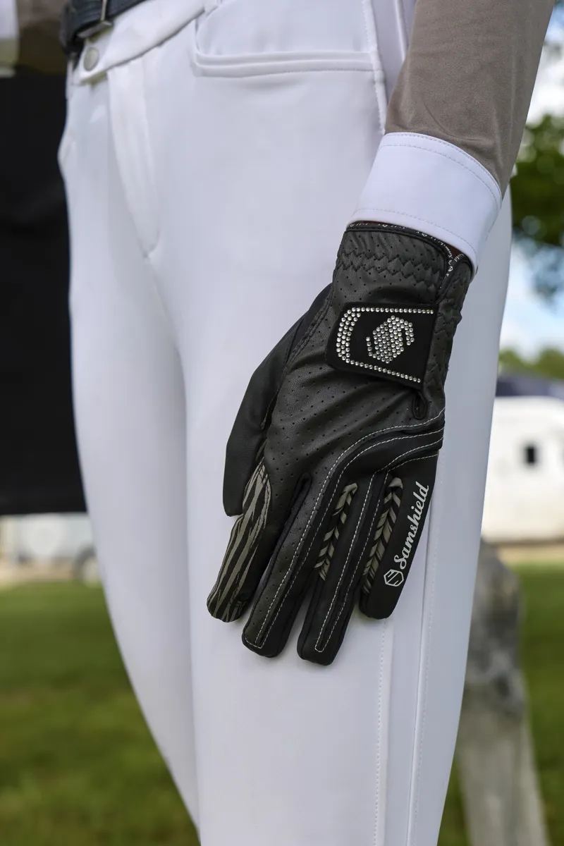 Samshield V-Skin Swarovski Glove Black-1